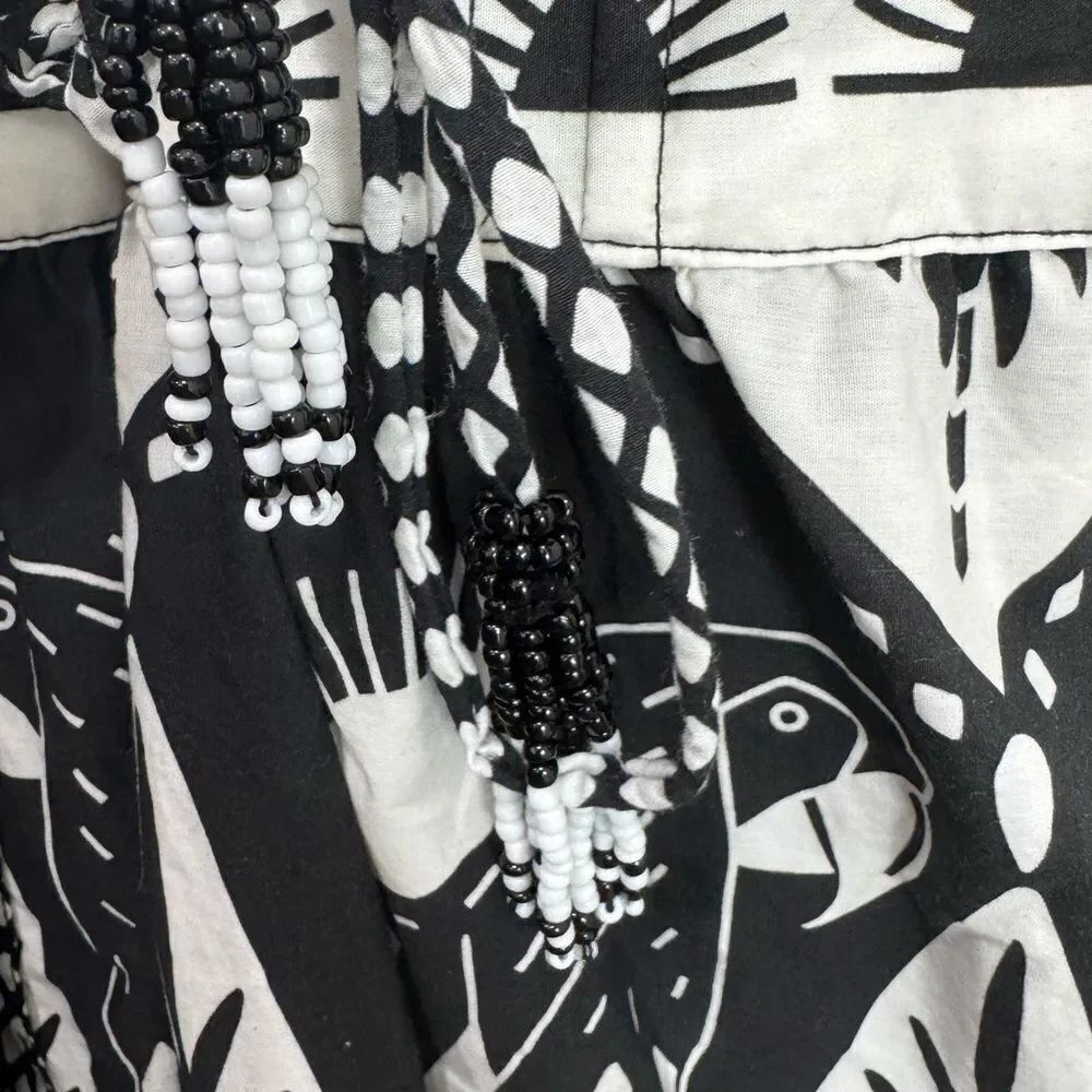 NEW FARM Rio Macaw Elegance Black Midi Dress - Picture 13 of 13